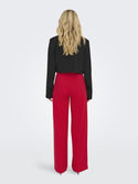 JDY Geggo Wide Leg Elasticated Waist Trousers 32" leg-RED - Borderland Muff