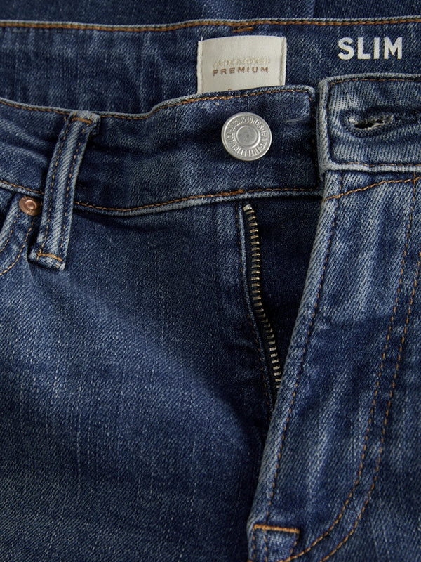 Jack & Jones Mens Premium Glenn 757 Slim Fit Comfort Stretch Jeans - Borderland Muff