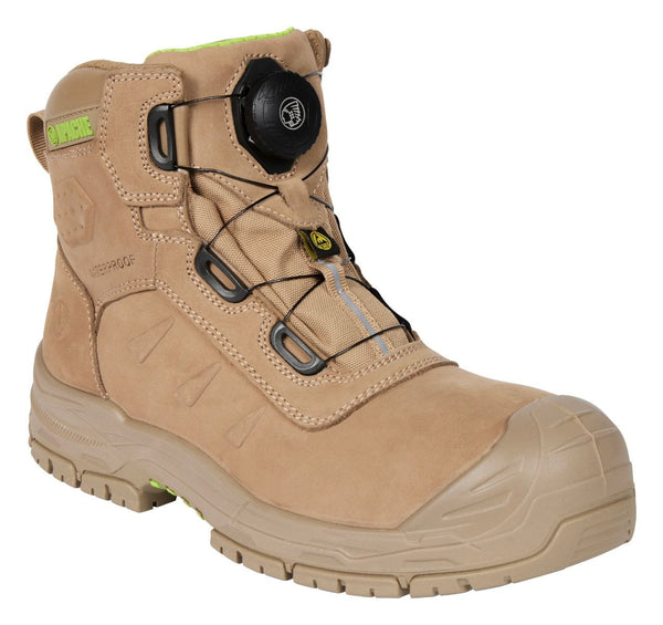 Apache Churchill Waterproof Breathable Cushioned Slip Resistant Twist Lock Safety Work Boot - Borderland Muff