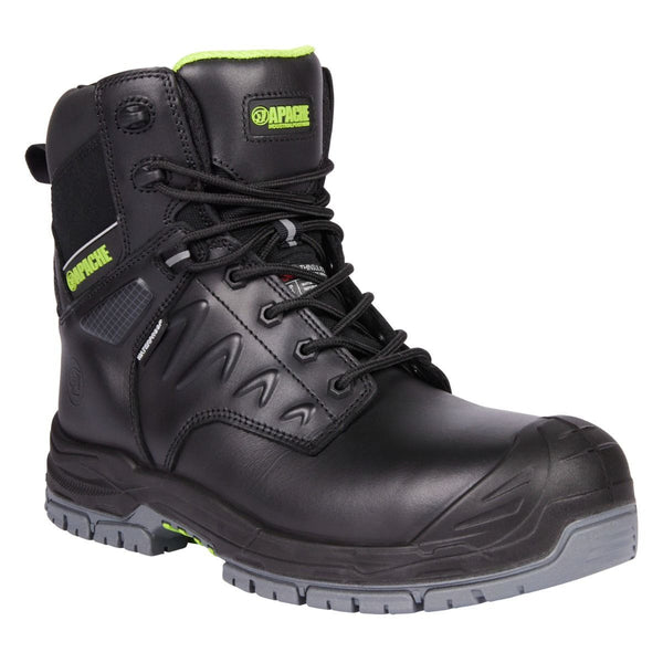Apache Chilliwack Non-metallic Waterproof Breathable Black Safety Zip Work Boot - Borderland Muff