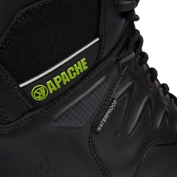 Apache Chilliwack Non-metallic Waterproof Breathable Black Safety Zip Work Boot - Borderland Muff