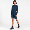 Dare2b Ladies Torrek Water Repellent Stretch Mountain Walking Hiking Shorts-DENIM BLUE - Borderland Muff