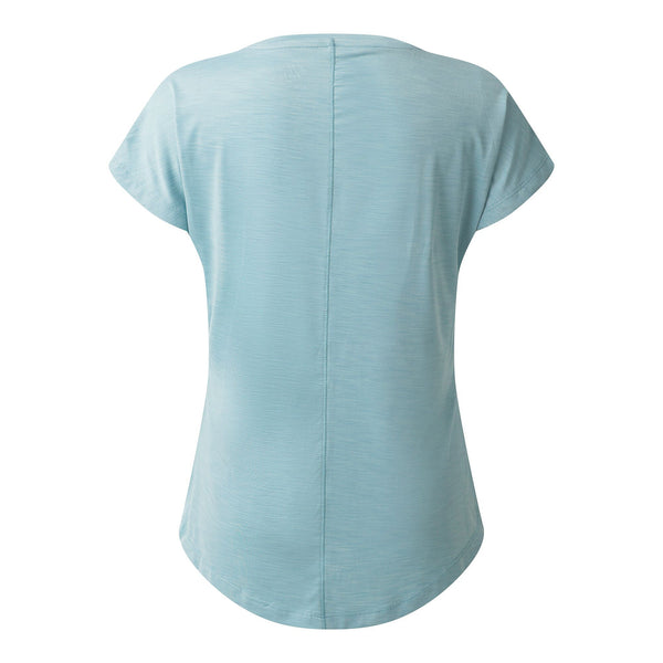 Dare2b Ladies Vigilant Moisture Wicking Lightweight Antibacterial Exercise T-Shirt-AQUA - Borderland Muff