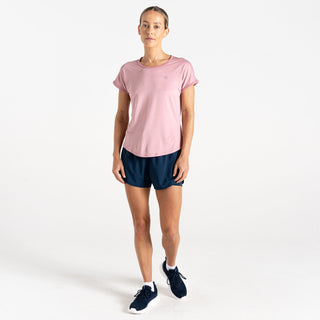 Dare2b Ladies Chase Moisture Wicking Lightweight Antibacterial ExerciseT-Shirt-LILAC - Borderland Muff