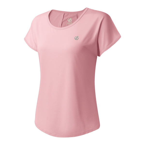 Dare2b Ladies Chase Moisture Wicking Lightweight Antibacterial ExerciseT-Shirt-LILAC - Borderland Muff