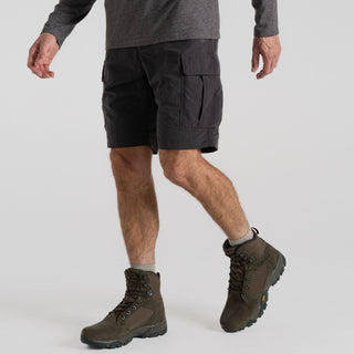 Craghoppers Mens NosiLife Cargo III Insect Repellent Cooling Sun Protective Shorts-BLACK PEPPER - Borderland Muff