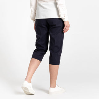 Craghoppers Ladies Kiwi Pro II Crop Stretch Water Repellent Sun Protective Quick Dry Trousers-BLACK - Borderland Muff