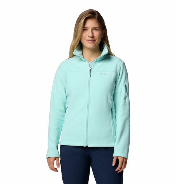 Columbia Ladies Fast Trek II Regular Fit Full Zip Fleece-SEA SPRAY - Borderland Muff