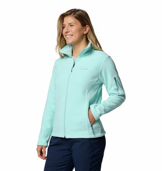 Columbia Ladies Fast Trek II Regular Fit Full Zip Fleece-SEA SPRAY - Borderland Muff