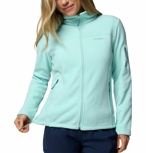Columbia Ladies Fast Trek II Regular Fit Full Zip Fleece-SEA SPRAY - Borderland Muff