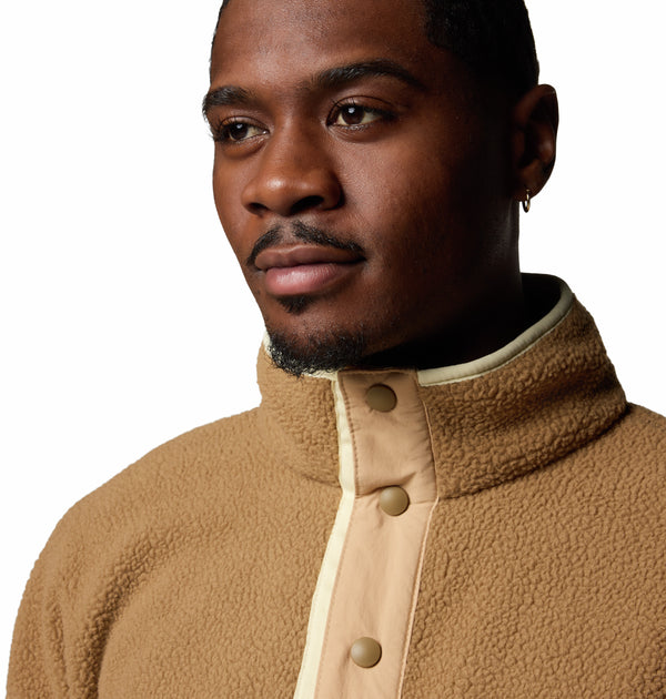Columbia Men's Helvetia II Regular Fit Half Snap Fleece-SAND - Borderland Muff