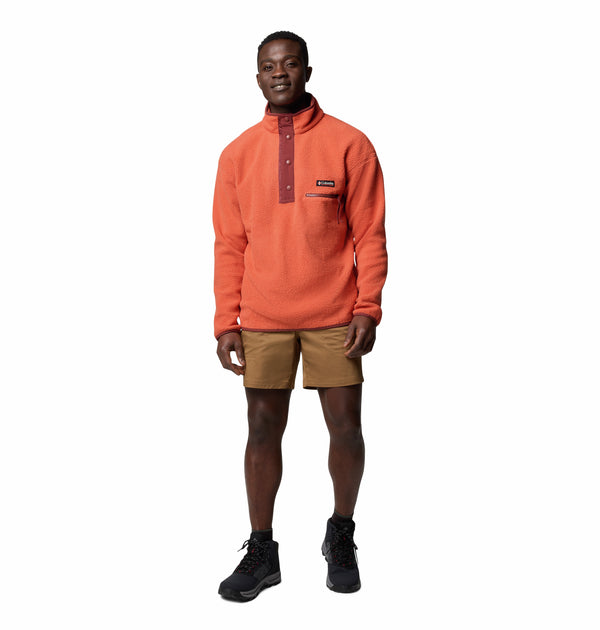 Columbia Men's Helvetia II Regular Fit Half Snap Fleece-BRICK RED - Borderland Muff