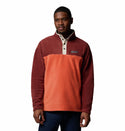 Columbia Men's Steens Mountain II Regular Fit Half Snap Fleece-BRICK RED - Borderland Muff