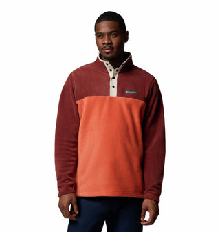 Columbia Men's Steens Mountain II Regular Fit Half Snap Fleece-BRICK RED - Borderland Muff