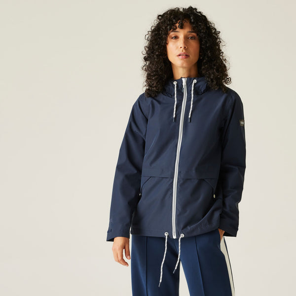 Regatta Ladies Waterproof Breathable Bayletta Walking Hiking Jacket -NAVY - Borderland Muff