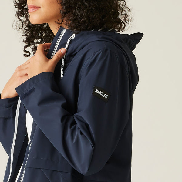 Regatta Ladies Waterproof Breathable Bayletta Walking Hiking Jacket -NAVY - Borderland Muff