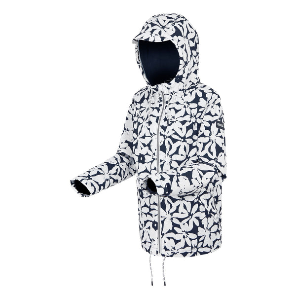 Regatta Ladies Waterproof Breathable Bayletta Walking Hiking Jacket -NAVY WHITE - Borderland Muff
