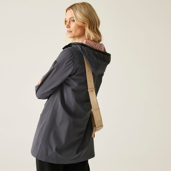 Regatta Ladies Waterproof Breathable Lioka Jacket-GREY - Borderland Muff