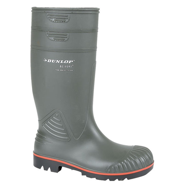 Dunlop Acifort Red Line Heavy Duty Non Clog Agricultural Safety Farming Welly - Borderland Muff