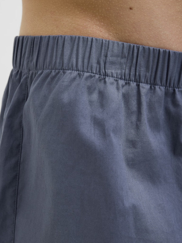 Jack & Jones Mens Milano Comfort 100% Cotton Elasticated Woven 3 Pack Boxers - Borderland Muff