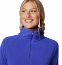 Columbia Ladies Glacial IV Lightweight Warm Half Zip Fleece-CLEMATIS - Borderland Muff