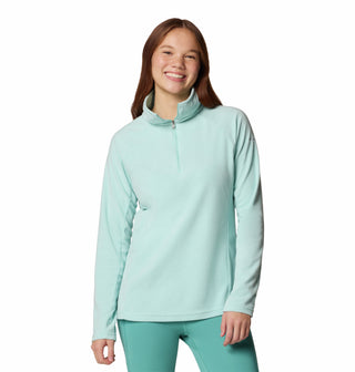 Columbia Ladies Glacial IV Lightweight Warm Half Zip Fleece-SEA SPRAY - Borderland Muff