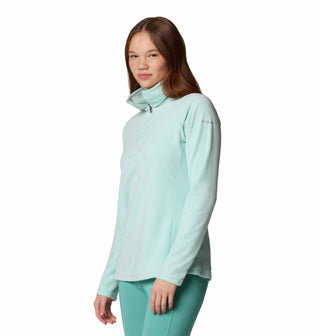 Columbia Ladies Glacial IV Lightweight Warm Half Zip Fleece-SEA SPRAY - Borderland Muff