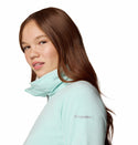 Columbia Ladies Glacial IV Lightweight Warm Half Zip Fleece-SEA SPRAY - Borderland Muff