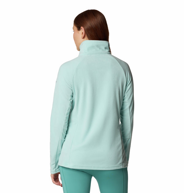 Columbia Ladies Glacial IV Lightweight Warm Half Zip Fleece-SEA SPRAY - Borderland Muff