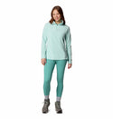 Columbia Ladies Glacial IV Lightweight Warm Half Zip Fleece-SEA SPRAY - Borderland Muff
