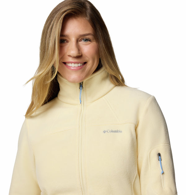 Columbia Ladies Fast Trek II regular Fit Full Zip Fleece-LEMON - Borderland Muff