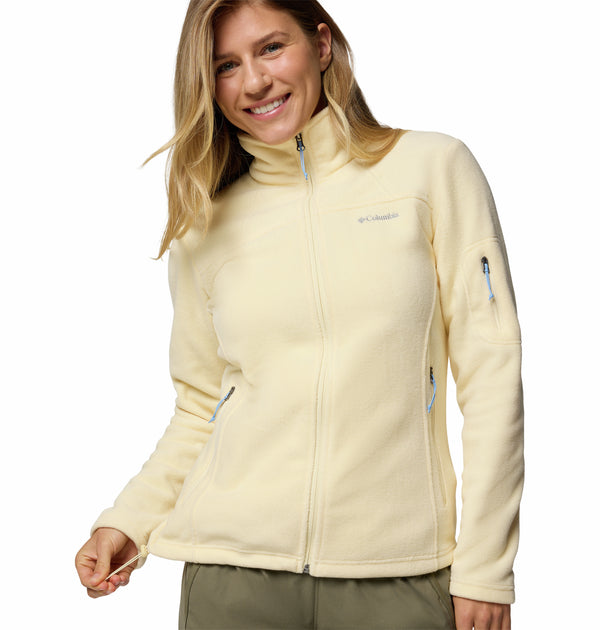 Columbia Ladies Fast Trek II regular Fit Full Zip Fleece-LEMON - Borderland Muff