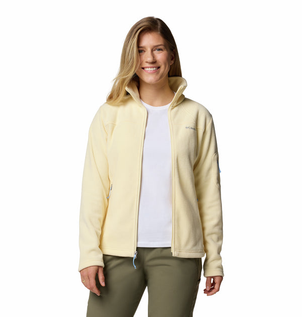 Columbia Ladies Fast Trek II regular Fit Full Zip Fleece-LEMON - Borderland Muff
