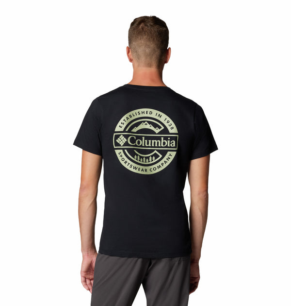 Columbia Rapid Ridge T-Shirt - Lightweight & Breathable Outdoor Wear-BLACK - Borderland Muff