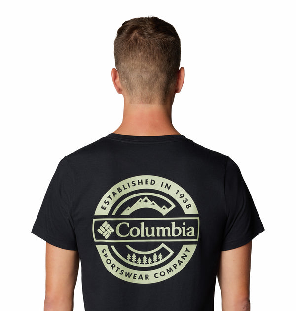 Columbia Rapid Ridge T-Shirt - Lightweight & Breathable Outdoor Wear-BLACK - Borderland Muff