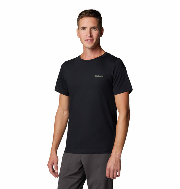 Columbia Rapid Ridge T-Shirt - Lightweight & Breathable Outdoor Wear-BLACK - Borderland Muff