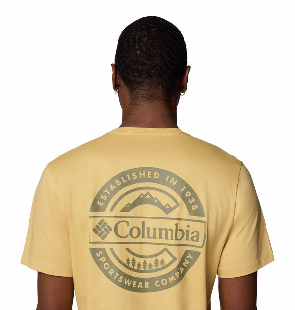 Columbia Rapid Ridge T-Shirt - Lightweight & Breathable Outdoor Wear-SAND - Borderland Muff