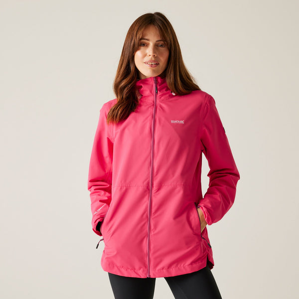 Hamara IV Women's Waterproof Breathable Windproof Hiking Jacket – Eco-Friendly-POPPY - Borderland Muff