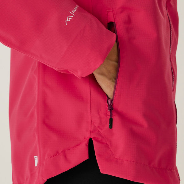 Hamara IV Women's Waterproof Breathable Windproof Hiking Jacket – Eco-Friendly-POPPY - Borderland Muff