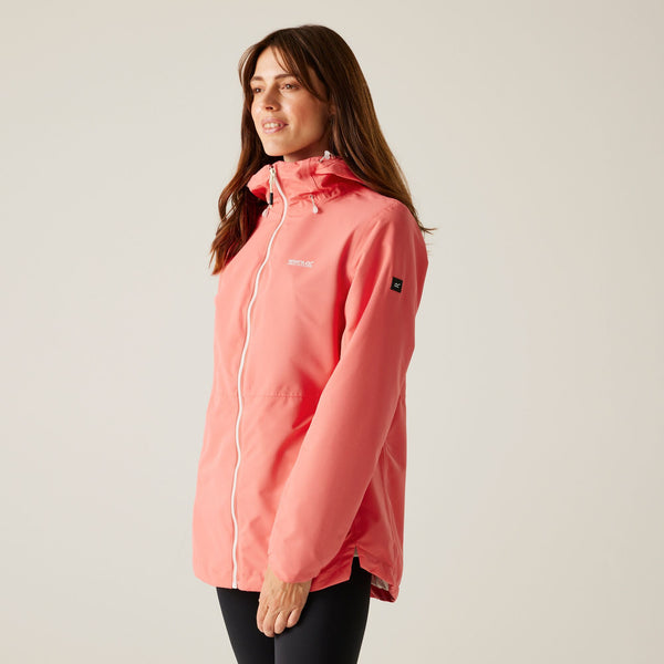 Hamara IV Women's Waterproof Breathable Windproof Hiking Jacket – Eco-Friendly-PEACH - Borderland Muff