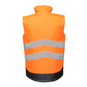Regatta Mens Pro Hi Vis Waterproof, Windproof, Breathable Insulated Work Bodywarmer - Borderland Muff