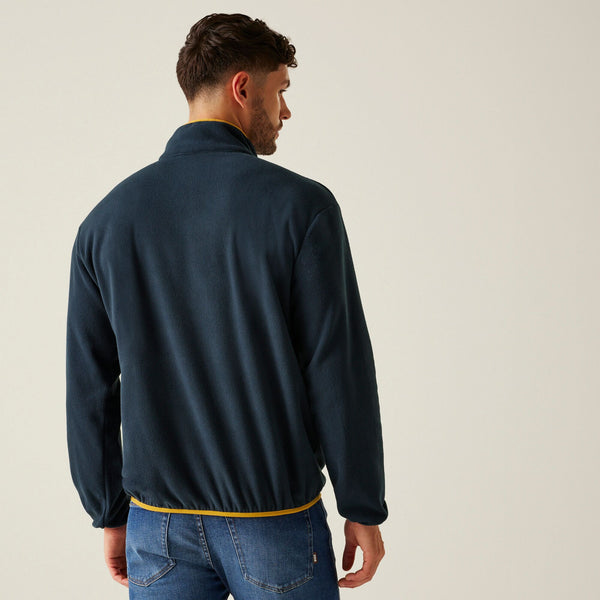 Regatta Mens Frankie Half Zip Fleece-NAVY - Borderland Muff