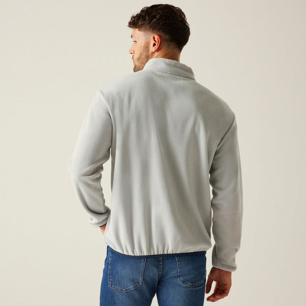 Regatta Mens Frankie Half Zip Fleece-SILVER - Borderland Muff
