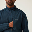 Regatta Mens Kames Full Zip Fleece-DENIM BLUE - Borderland Muff