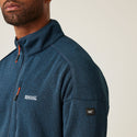 Regatta Mens Kames Full Zip Fleece-DENIM BLUE - Borderland Muff