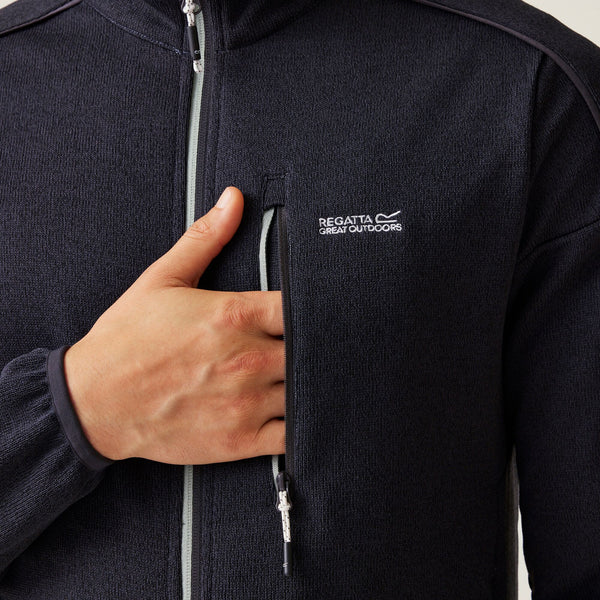 Regatta Mens Kames Full Zip Fleece-ASH - Borderland Muff