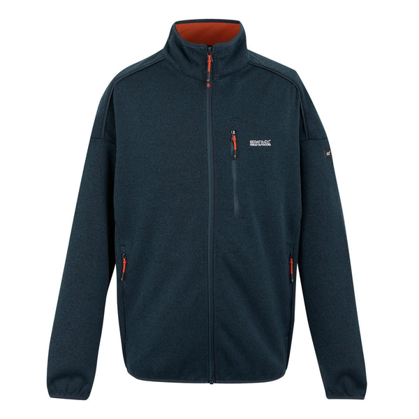 Regatta Mens Kames Full Zip Fleece-DENIM BLUE - Borderland Muff