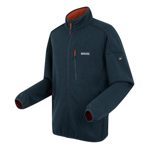 Regatta Mens Kames Full Zip Fleece-DENIM BLUE - Borderland Muff