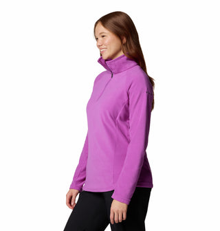 Columbia Ladies Glacial IV Lightweight Warm Half Zip Fleece-PURPLE - Borderland Muff