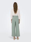 JDY Geggo Wide Fit Elasticated Trousers 30" Leg-GREEN - Borderland Muff